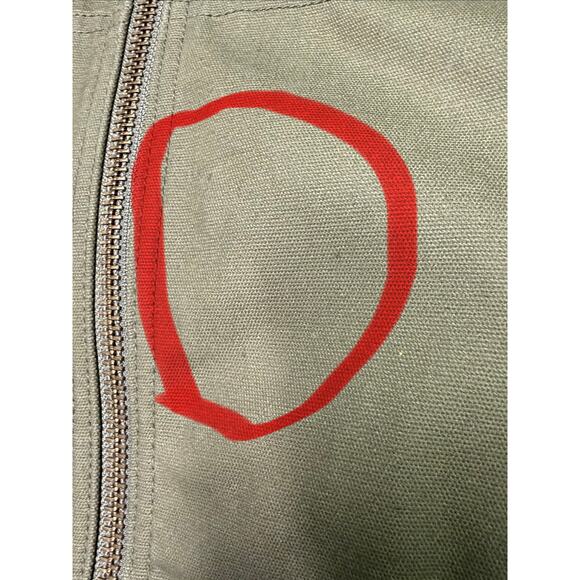 Woolrich  jacket flannel lined Hooded Canvas  Men’s size XL Full Zipper - Picture 4 of 10